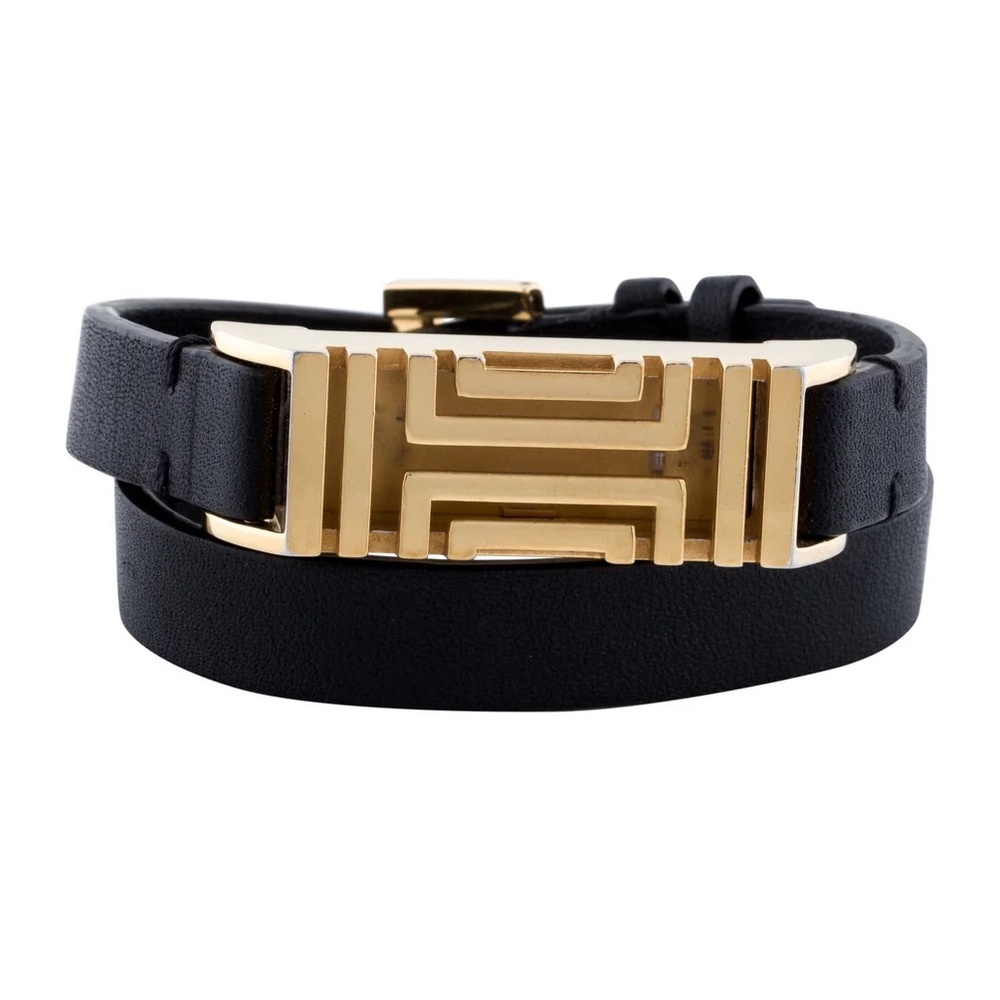 Tory Burch Fitbit leather double wrap bracelet